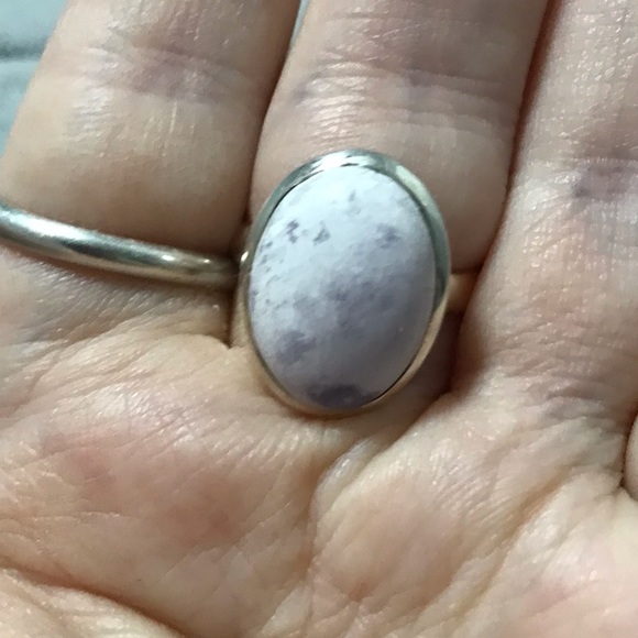 New Sterling Silver Adjustable Purple Genuine Utah Tiffany Stone Ring Size 9 Gem - Picture 12 of 13